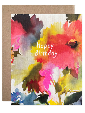 DEALTRY Happy Birthday Dahlias - wholesale case of 6