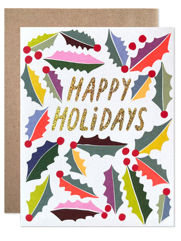 Holiday / Happy Holidays Holly - wholesale case of 6