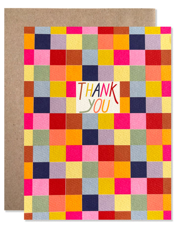 Thank You Checkered