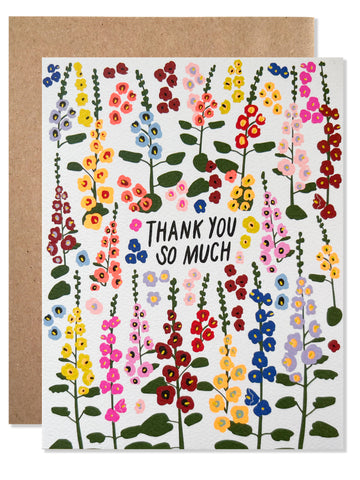 Thank you / Thank You HollyHocks - wholesale case of 6