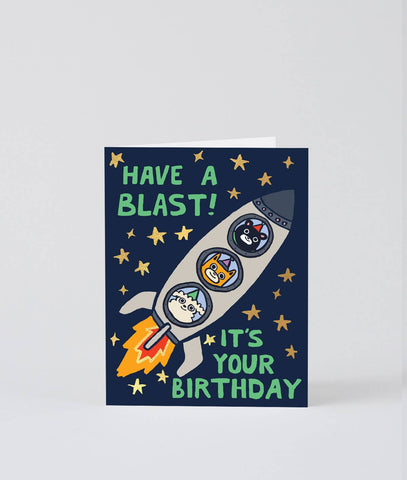 'Have A Blast! It's Your Birthday' Kids Greetings Card
