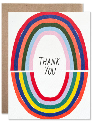 Thank you / Thank You Rainbow Arches- wholesale case of 6