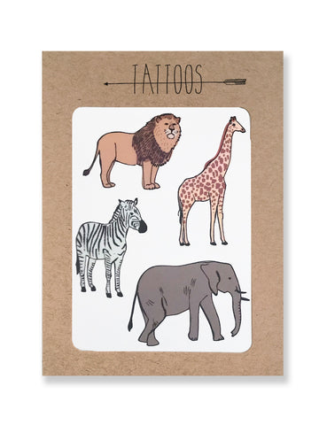 Safari Temporary Tattoos