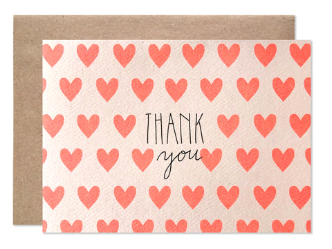 Thank You / Thank You Neon Hearts - wholesale case of 6