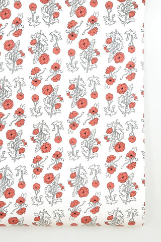 Poppies (Red) Wallpaper