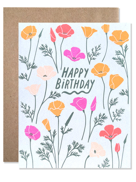 Happy Birthday California poppies