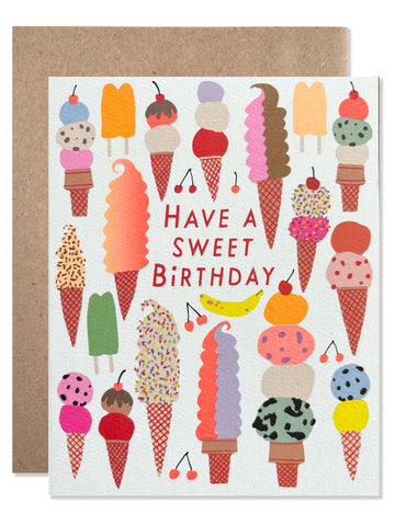 Birthday /  Sweet Birthday Ice Cream - wholesale case of 6