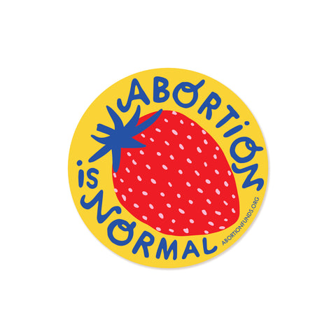 3 x 3 Abortion is Normal Sticker