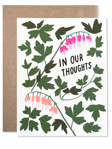 Thoughtful cards / In Our Thoughts Bleeding Hearts - wholesale