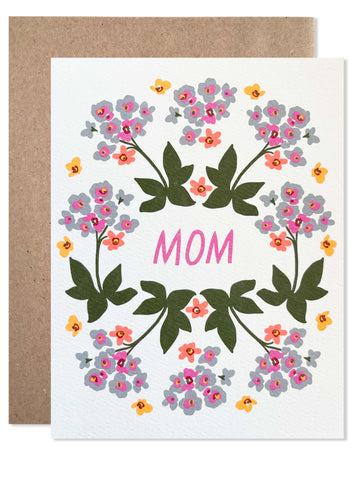 Mom blue wreath - wholesale set of 6