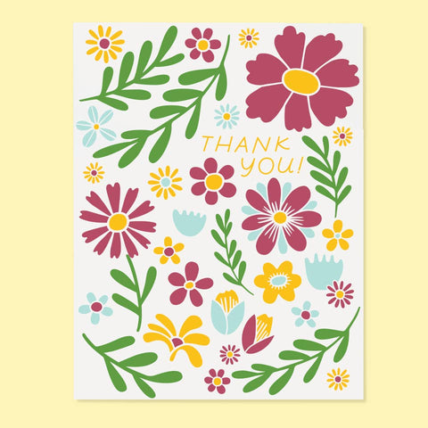 Thank You Flowers Card