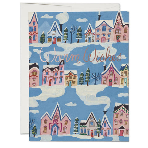 Little Pink Houses holiday greeting card: Singles