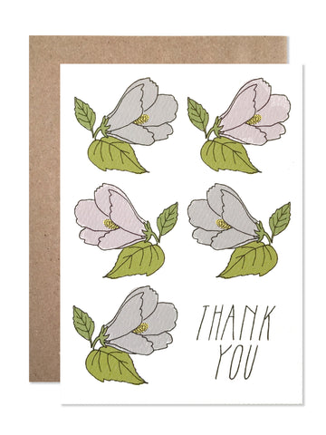 Thank you / 4 bar / Thank You Purple Flowers - wholesale