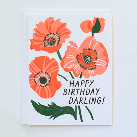 Happy Birthday Darling Note Card