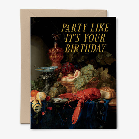 Party Like It's Your Birthday Card | Vintage Art