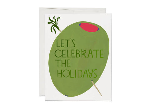 Olive Holidays holiday greeting card: Singles