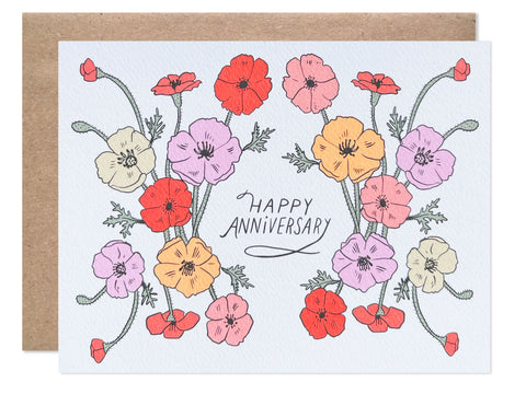 Anniversary / Happy Anniversary Poppies - wholesale