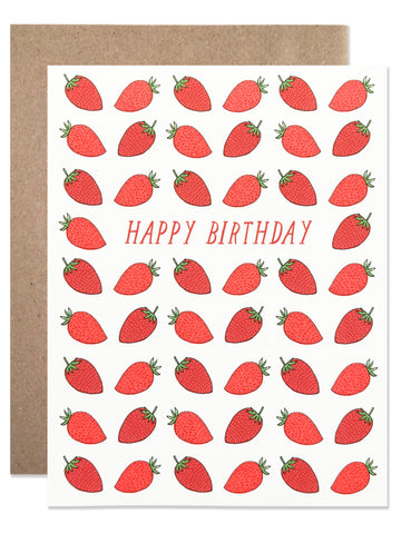 Birthday /  Happy Birthday Strawberries - wholesale