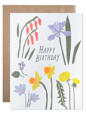 Birthday /  Happy Birthday Spring Flowers - wholesale