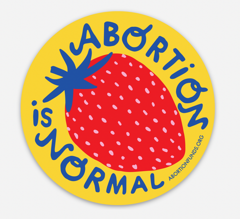3 x 3 Abortion is Normal Sticker