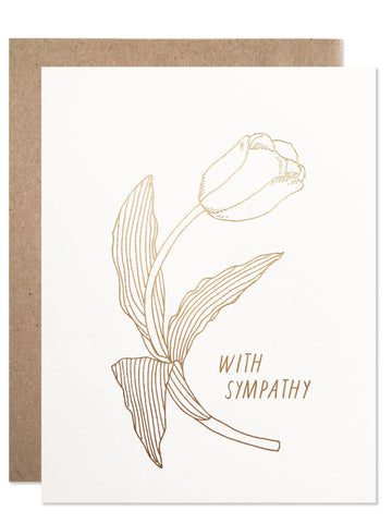 Sympathy / Gold Foil With Sympathy Tulip - wholesale