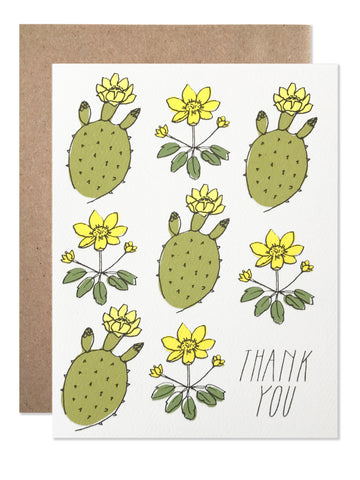 Thank You Yellow Cacti