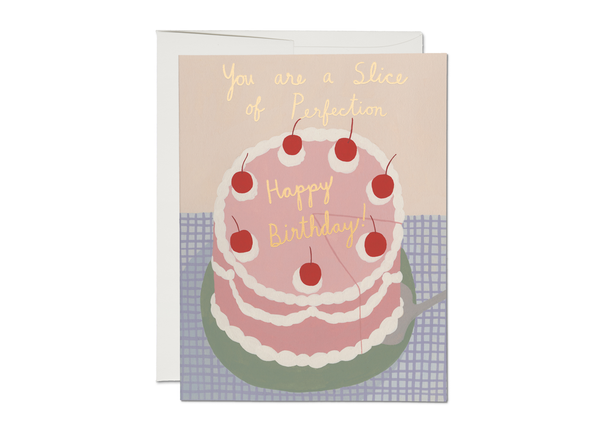 Slice of Perfection birthday greeting card