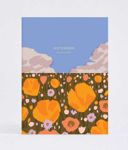 'Poppy Field' Notebook
