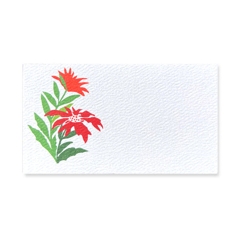 Mini Cards + Gift Tags / Poinsettia - wholesale