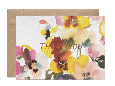 DEALTRY X HB Pansies Thank You - wholesale